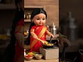 Mini Mud Kitchen 🍝 Indian Doll Cooking Pasta #food #shorts