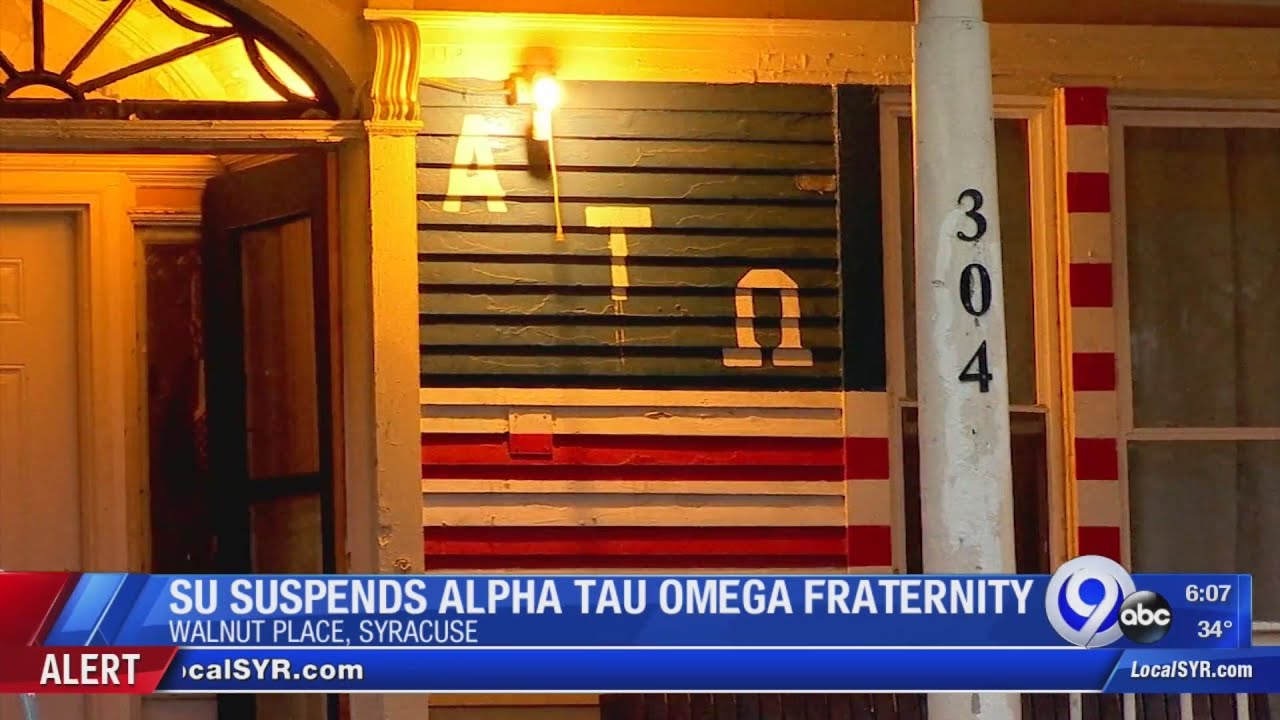 Syracuse University suspends Alpha Tau Omega fraternity