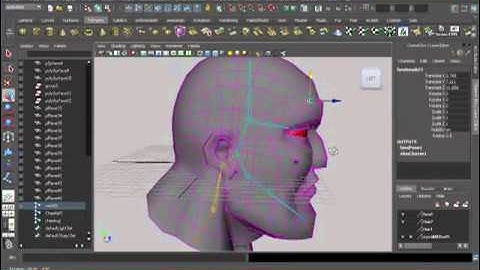 rigging a head in Maya -