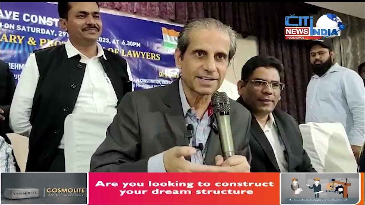 Save Our Constitution Meeting By Advocates In Hyderabad 01052023