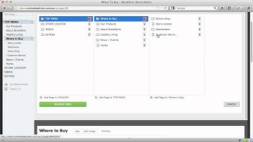 Evolved CMS - page reordering