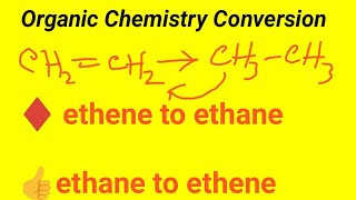 Convert Ethenech2Ch2 To Ethanech3-Ch3 And Ethane To Ethenehow Does Ethane Become Ethene