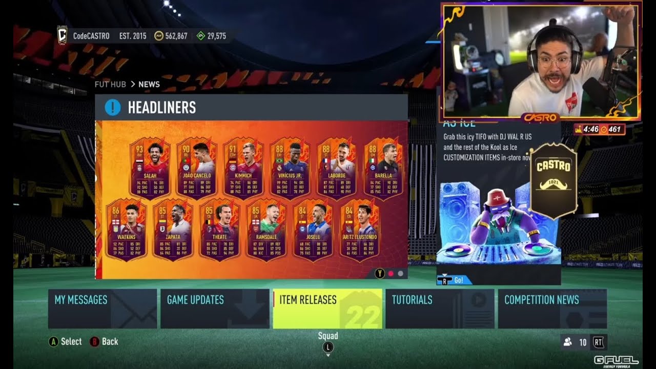 Castro1021 Reacts To HEADLINERS TEAM 2 - PAYET SBC - ZAKARIA OBJECTIVE!!! FIFA 22