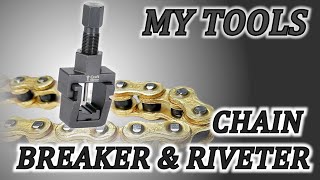 Short guide how to use motorcycle chain breaker & rivet tool .