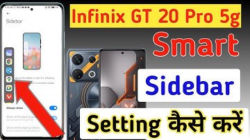 Infinix GT 20 Pro 5g me smart sidebar kaise enable kare/enable smart panel in Infinix GT 20 Pro