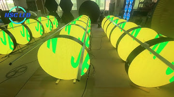 1m Double-Sided Circle LED Display
