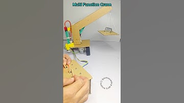Multi Function Crane • Dc Motor | #dcmotor #tech #youtubeshorts #dcmotorproject