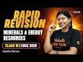Minerals and Energy Resources | Rapid Revision | Class 10 SST | CBSE 2026 | Sandra ma'am