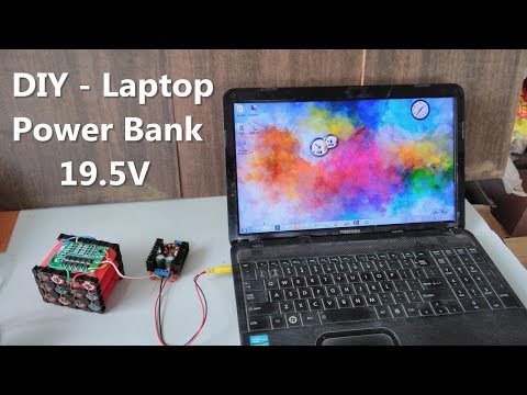 DIY - Laptop Power Bank Using 4S 16.8v Li-ion Battery Pack & DC Boost Converter | POWER GEN