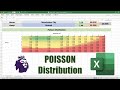 Predict football matches with the poisson distribution  excel beginner tutorial