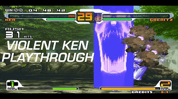 SNK Vs. Capcom SVC Chaos: Violent Ken Playthrough (FightCade) (1080p 60fps)