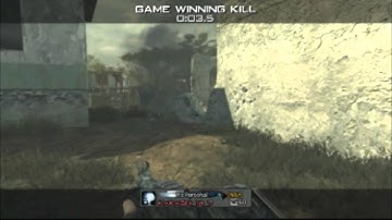 CoD:MW3 - My best throwing knife final kill