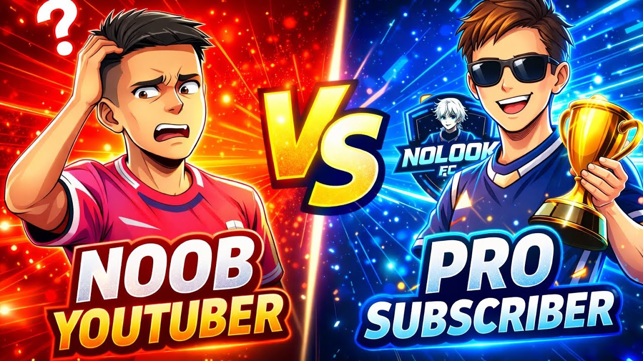 Noob Youtuber vs pro subscriber 🥲🖐🏻