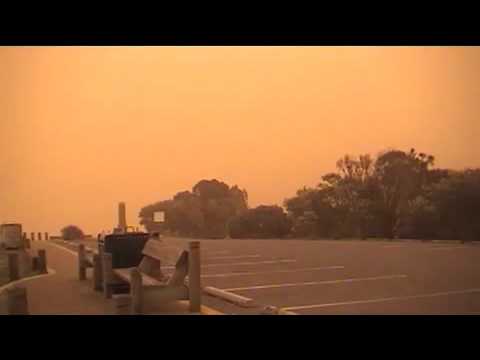 Early in the morning of 23rd September 2009, a wild, wind blown dust storm from South Australia and western New South Wales, blanketed the Illawarra region of the Eastern Coast. Two contrasting video segments show Stanwell Park from world famous hang gliding spot, Bald Hill at Stanwell Tops just a few days before. Then we see the same area when the dust storm has hit. The worst dust storm that the entire Sydney region has seen for 70 years.