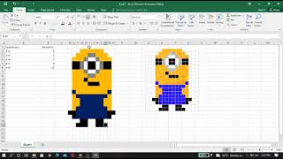 Pixel Math Art using Conditional Formatting