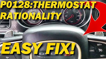 DO YOU HAVE CODE P0128 THERMOSTAT RATIONALITY ON YOUR DODGE CHARGER? REPLACE THERMOSTAT!  TOO EASY!