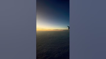 Beautiful sunset from a flight… #sunset #clouds #flight
