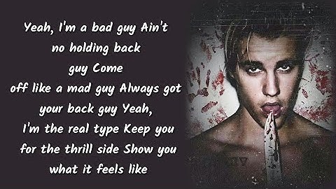 Thumbnail of Justin Bieber - Bad Guy (Lyrics) ft. Billie Eilish