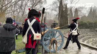 Napoleón conquista el Parque de Arriaga bajo la nieve