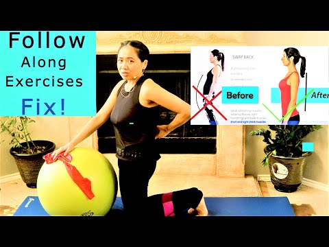 How to Fix Your Sway Back Posture? Follow Along Pilates Exercise Program