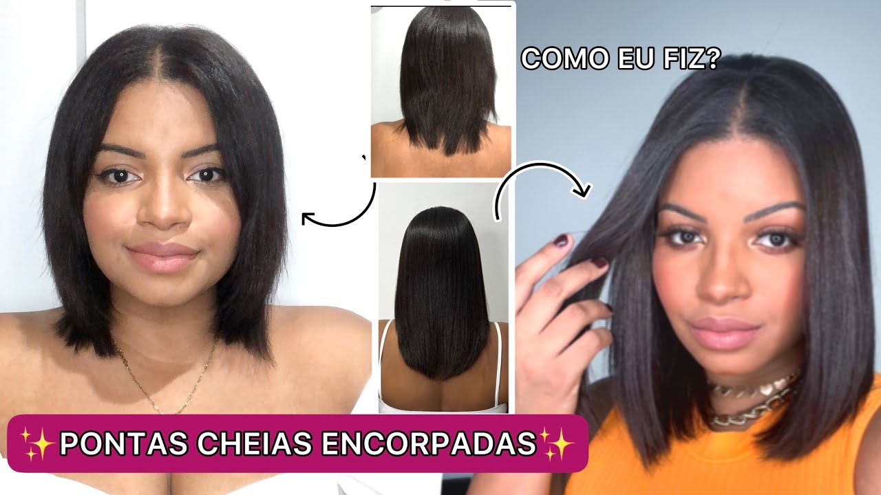 COMO ENCORPAR PONTAS RALAS E FALHAS  DO CABELO - IMAGENS REAIS 🔥