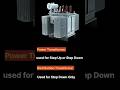 Power transformer vs Distribution Transformer #shorts