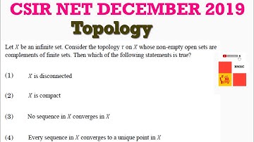 CSIR NET DECEMBER 2019 MATHEMETICS TOPOLOGY PART B
