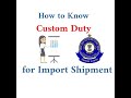 How to find Custom duty for your Import Product - IN ENGLISH.