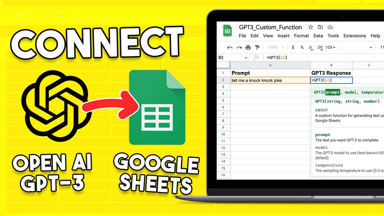 EASE Your Life Using OpenAI (GPT-3) In Google Sheets - YouTube