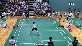 Axel Toh (RI) v Wong Zee Hern (ACSI), A Division Badminton Epic Final, 8 May 2024, #badminton