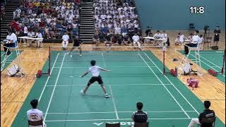 Axel Toh (RI) v Wong Zee Hern (ACSI), A Division Badminton Epic Final (Boys), 8 May 2024, 3rd Single