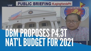 DBM proposes P4.3T nat’l budget for 2021