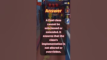 #TechInterview #OOPConcepts #Interview What is a Final Class in OOP? #Interview