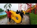 Anaconda Water Coaster Ride / Super Hurricane Water Slide