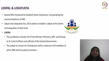 Week 12 Lecture 61_Non-Constitutional Bodies - III (Lokpal & Lokayukta) #CH26SP #swayamprabha