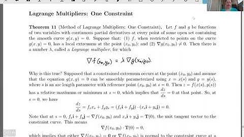 Constrained Optimization with One Constraint, Part 1