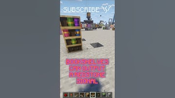 How to read REDSTONE SIGNALS from a BOOKSHELF!? | Redstone with PsiVolt #minecraft #redstone