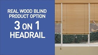 3-on-1 Headrail for Wood Blinds - QuickDemo