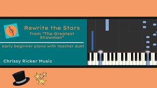Rewrite the Stars | The Greatest Showman (primer piano with teacher duet) - Arr. Chrissy Ricker
An abridged, early beginner piano (primer level) arrangement of the song from The Greatest Showman with a teacher duet part for a fuller sound. Sheet music, including lyrics, available exclusively at Musicnotes: https://www.musicnotes.com/l/VGFgb Rewrite the Stars | The Greatest Showman (primer piano with teacher duet) - Arr. Chrissy Ricker