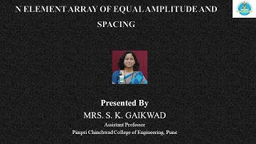 N Element array of equal amplitude and spacing