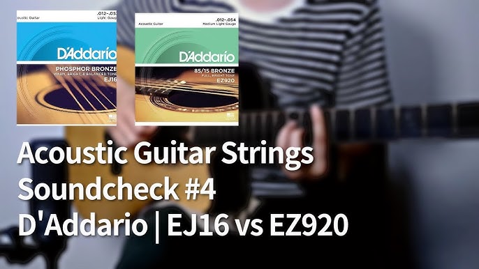 D'Addario bronze 85/15 EZ920 : Cordes pour guitare folk Light 