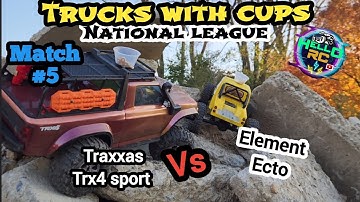 Trucks with Cups National League match 5. Element Ecto vs TRX4 sport at World Class Crawler County