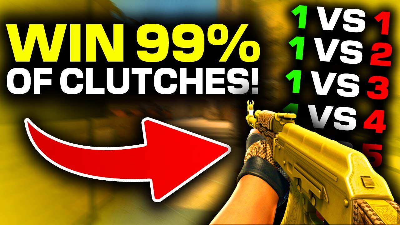 How to win a clutch in CS:GO? Winner's tactic. Guide by