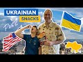 Part 2: American Father & Son Try Ukrainian Snacks for the First Time! 먹방 4K
