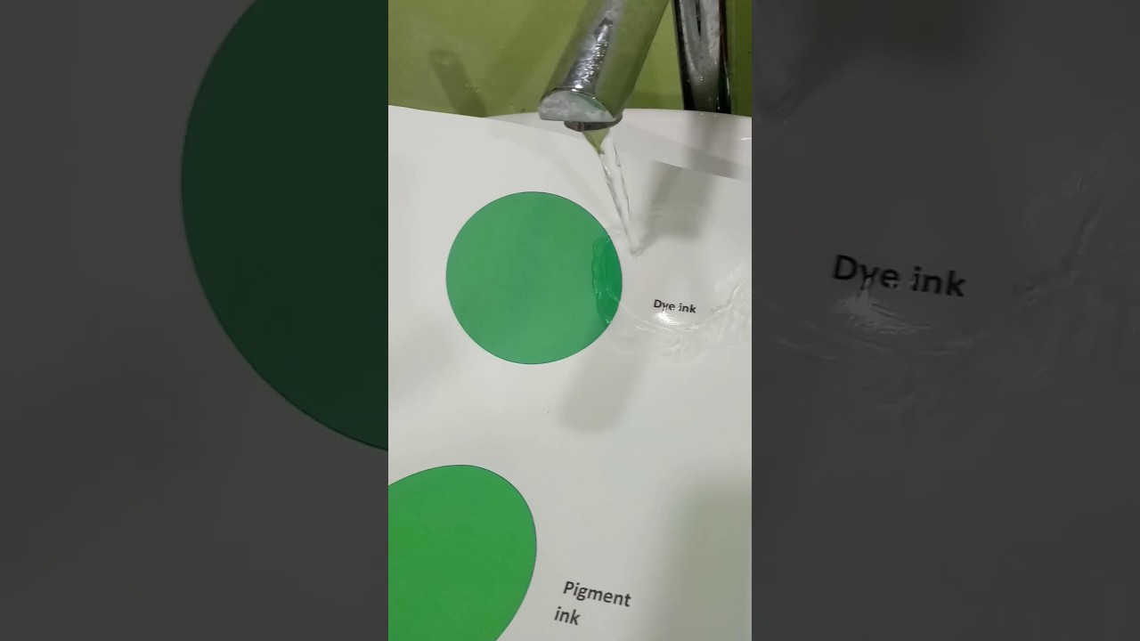 Dye ink VS Pigment ink YouTube