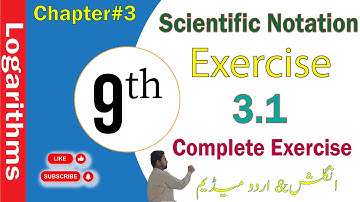 Exercise 3.1||Scientific Notation||Class 9||#mathematics #logarithm @ZSMath