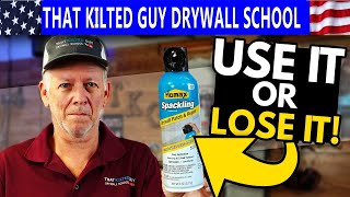 ⭐Spackling Drywall with Canned Spackling? Use It, Or Lose It? ⭐