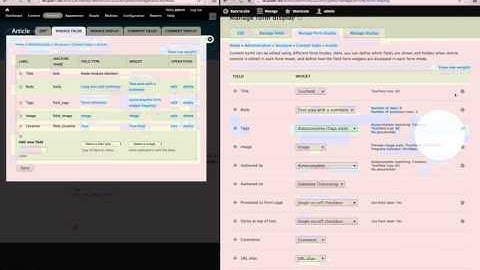 34. How the "manage form display" content type settings work in Drupal 8
