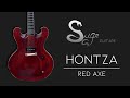 Test suge guitare  la hontza red axe   guitare made in france simple et elgante