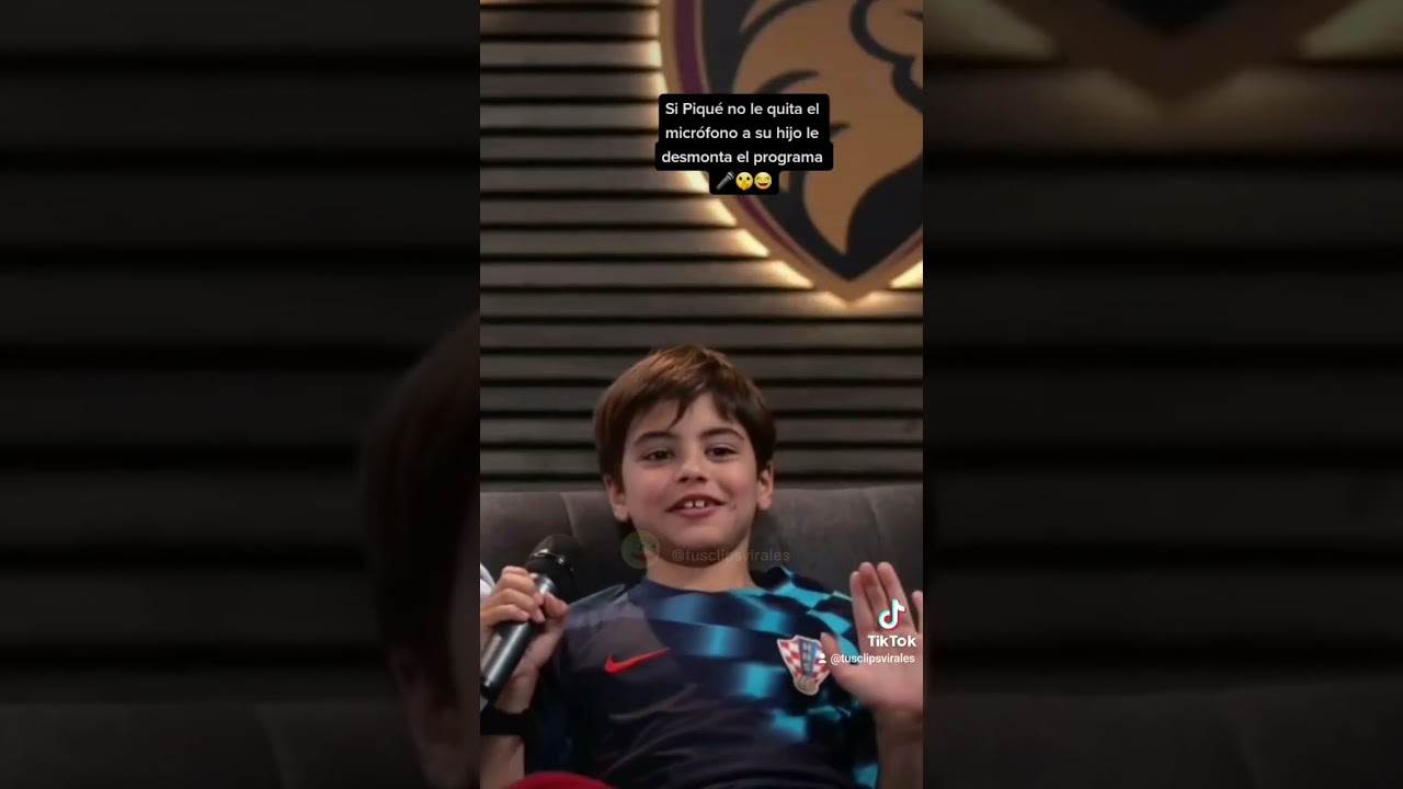 Si Piqué no le quita el micrófono a su hijo Milan le desmonta el programa 